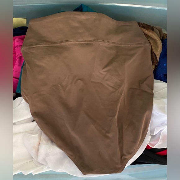 Balera Mocha Brown High Rise High Waist Dance Briefs - Picture 2 of 4